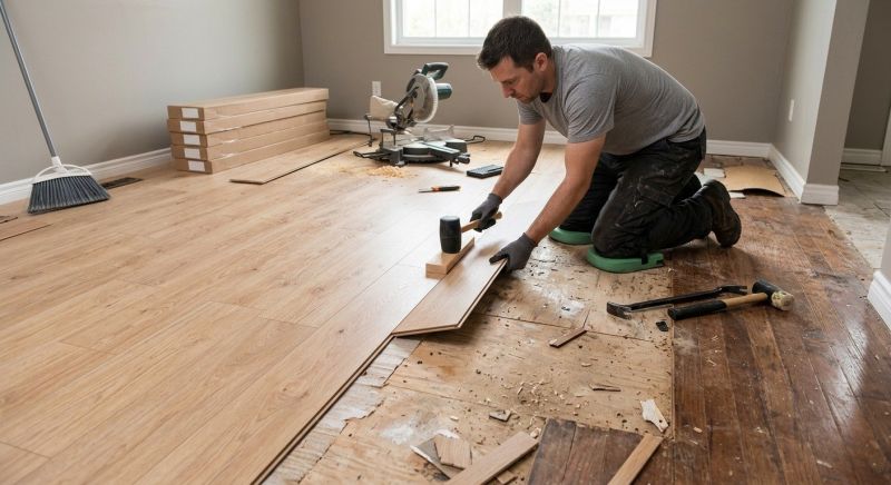 Laminate Floor Remodeling in Gaithersburg, MD
