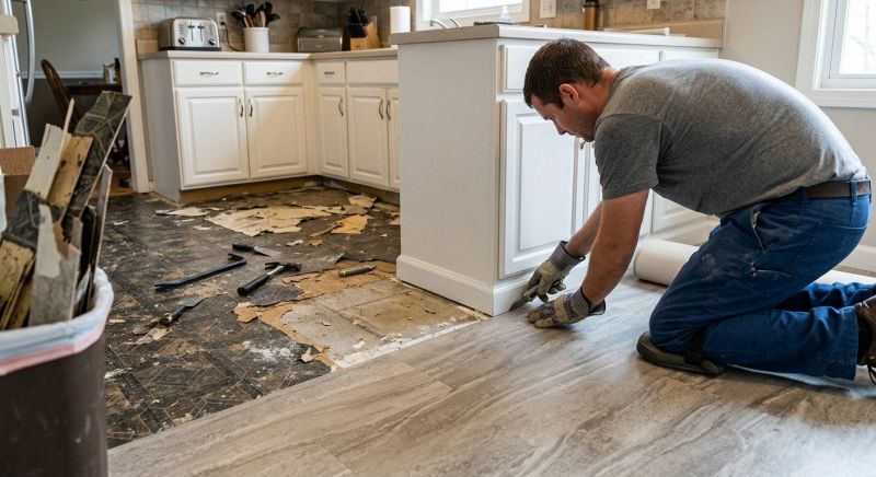 Linoleum Floor Installation in Columbia, MD